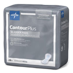 Bladder Control Pad Contour Plus Ultimate 8 X 17 Inch Heavy Absorbency Super Absorbent Core One Size Fits Most