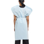Graham Medical Patient Exam Gown, Medium/Large, Blue