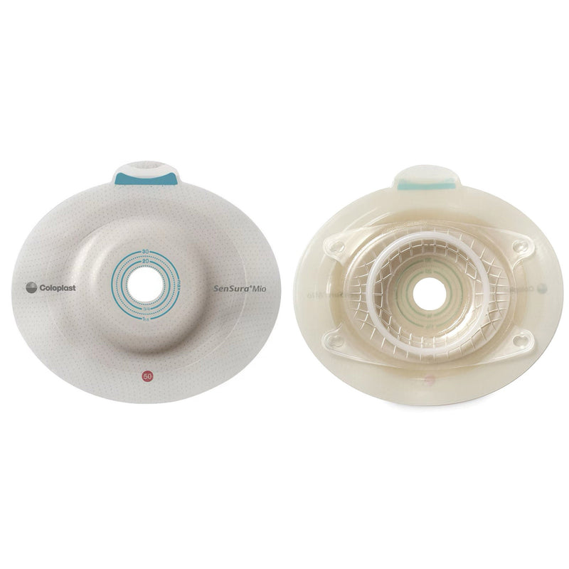 SenSura® Mio Click Convex Light Ostomy Barrier, 31 mm Stoma Opening, Blue Match