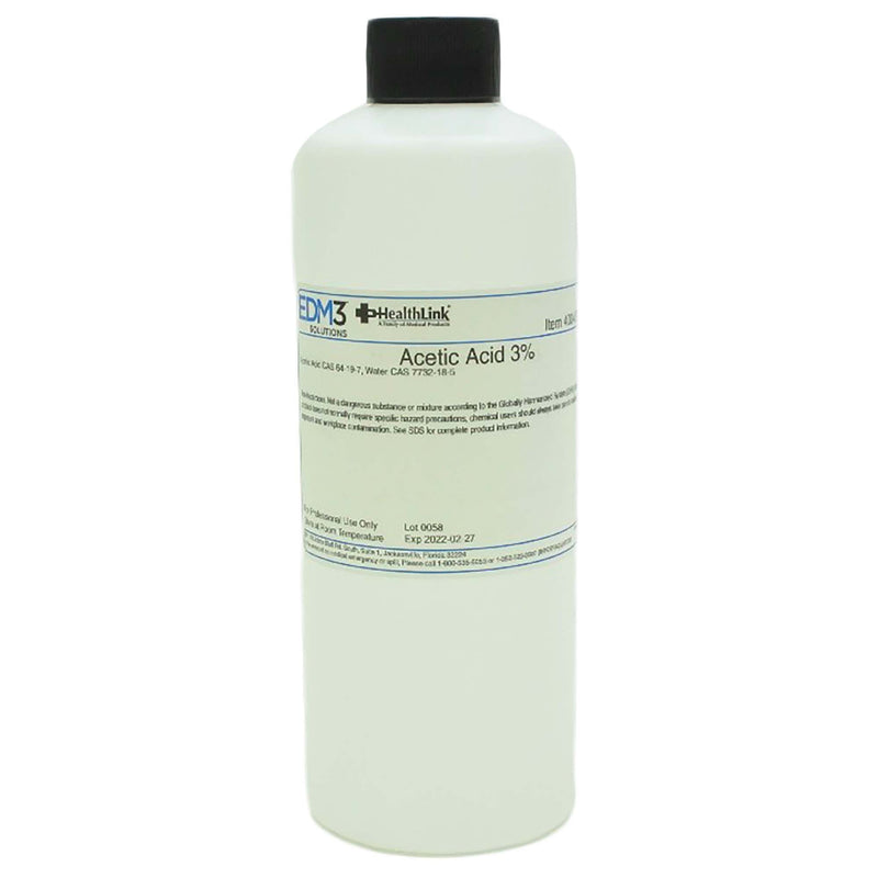 Chemistry Reagent Acetic Acid Organic Acid 3% 16 oz.