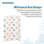 Table Paper McKesson 18 Inch Width 125 Foot Length Print (Sea Friends) Crepe