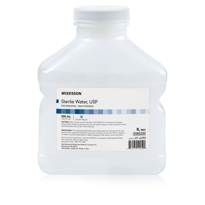 McKesson Irrigation Solution, 500 mL Screw-Top Bottle