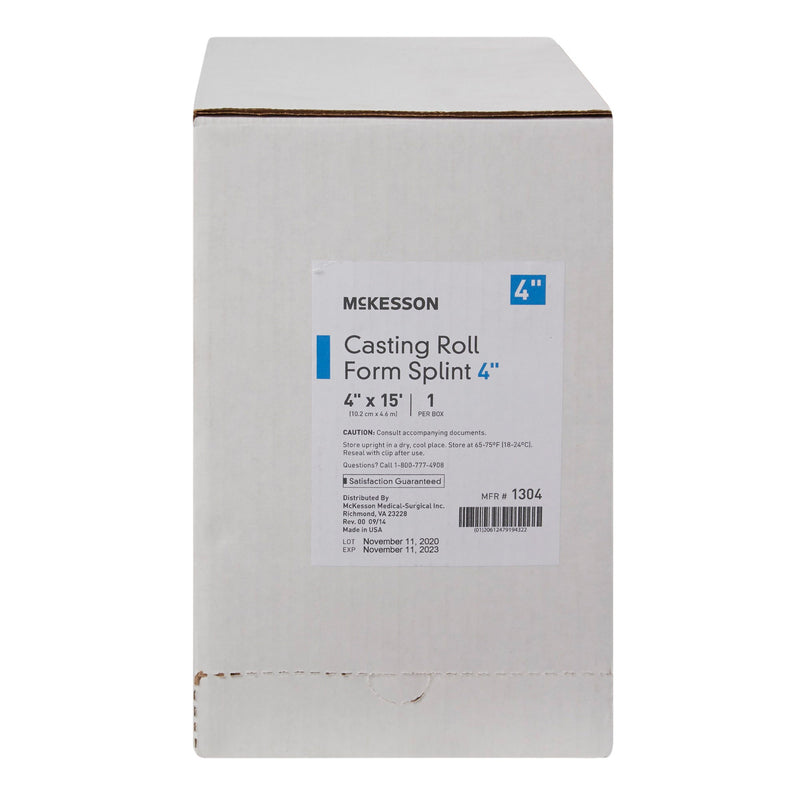 McKesson White Casting Roll Form Splints, 4 Inch x 5 Yard