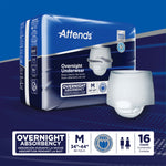 Attends® Overnight Underwear with Extended Wear Protection, Medium
