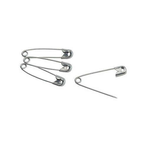 Safety Pin Number 2 Nickel-Plated Steel