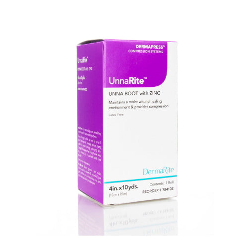 Unna Boot UnnaRite™ 4 Inch X 10 Yard Zinc Oxide