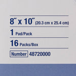 Sorbalux® ABD Sterile Abdominal Pad, 8 x 10 Inch, One-Ply