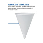Bare® Paper Cone Drinking Cup, 4-ounce Capacity