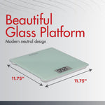 Floor Scale Veridian LCD Display 441 lbs / 200 kg. Battery Operated