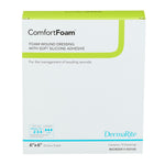 ComfortFoam™ Silicone Adhesive without Border Silicone Foam Dressing, 6 x 6 Inch