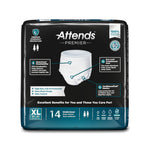 Attends® Premier Underwear, Heavy Absorbency, X-Large, 58 – 68 Inch Waist/Hip