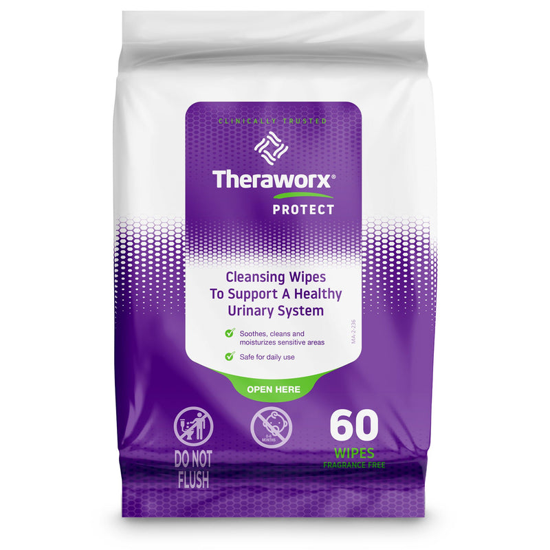 Personal Hygiene Barrier Wipe Theraworx® Protect Soft Pack Lavender Scent 60 Count