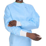 Aero Blue Surgical Gown with Towel, Large