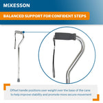 McKesson Aluminum Offset Cane, 30 – 39 Inch Height