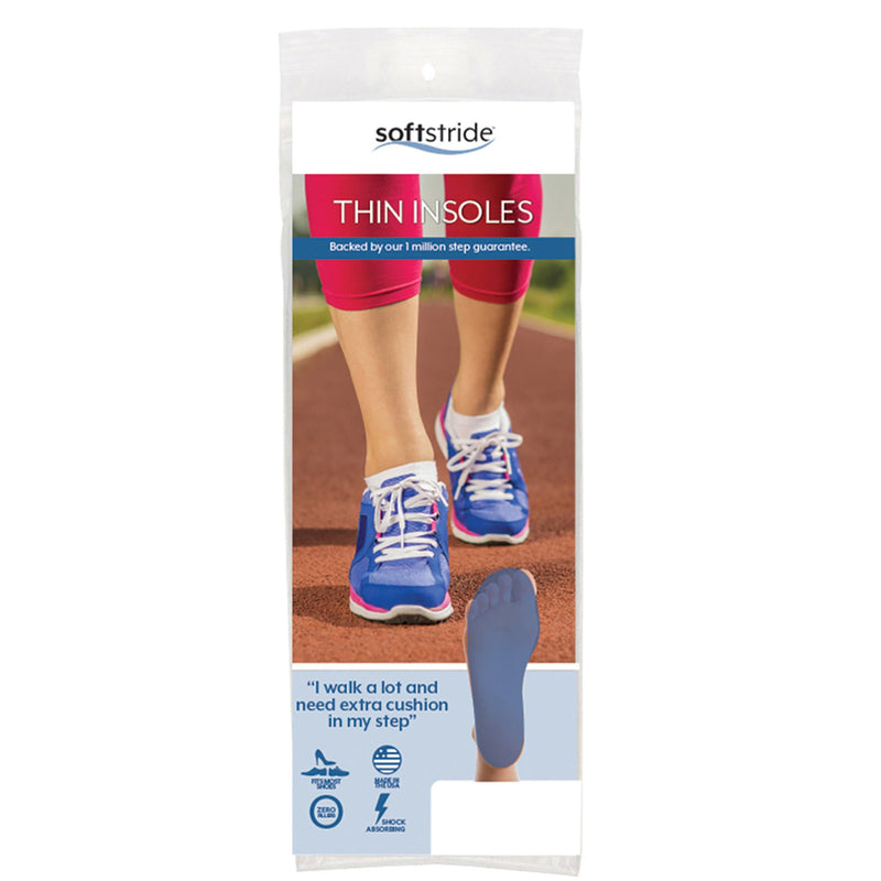 Thin Orthotic Insole Soft Stride™ Thin Insole Polymer Women 4 to 6 / Men 2 to 4