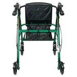 McKesson Folding Aluminum Four-Wheel Rollator, Green
