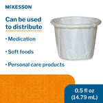 McKesson White Paper Soufflé Cup, 0.5-ounce Capacity