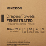 McKesson Sterile Poly Lined Towel Drape, 18 x 26 Inch