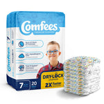 Attends Comfees Premium Baby Diapers, Moderate-Absorbent, Size 7