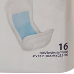 Sure Care™ Bladder Control Pads, Heavy Absorbency, 4 x 12.5 Inch