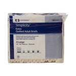 Simplicity Unisex Adult Incontinence Briefs, Moderate Absorbency, Extra Large
