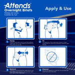 Attends® Briefs with Overnight Protection, Medium