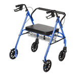 McKesson Bariatric Blue Folding Steel Four-Wheel Rollator