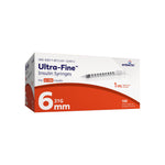Standard Insulin Syringe with Needle Veo™ Ultra-Fine™ 1 mL 15/64 Inch 31 Gauge NonSafety Regular Wall