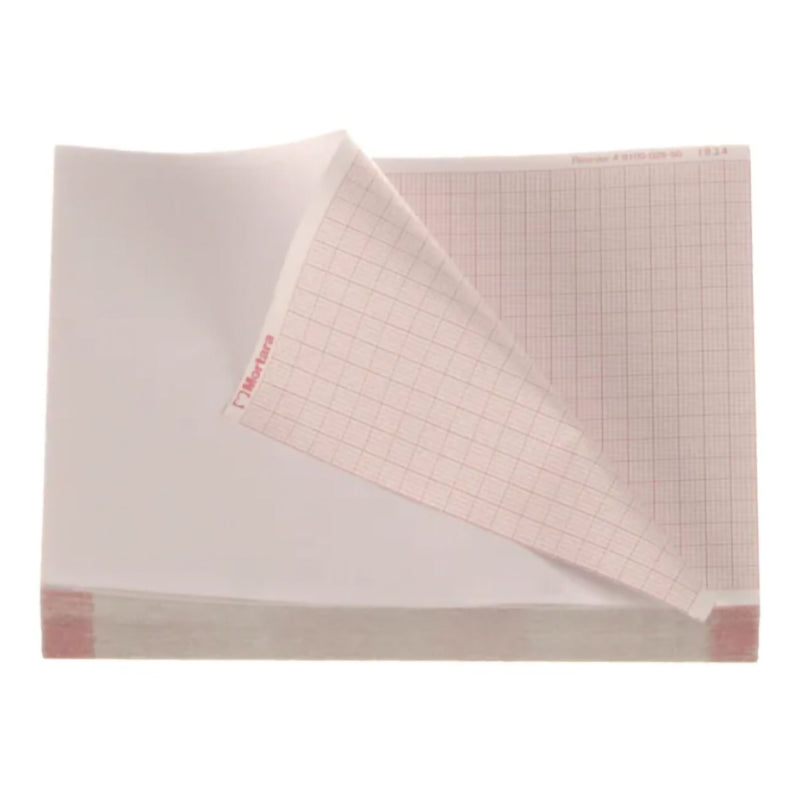 Recording Chart Paper Z-Fold Red Grid