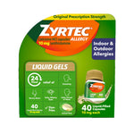 Allergy Relief Zyrtec® 10 mg Strength Liqui-Gel 40 per Bottle