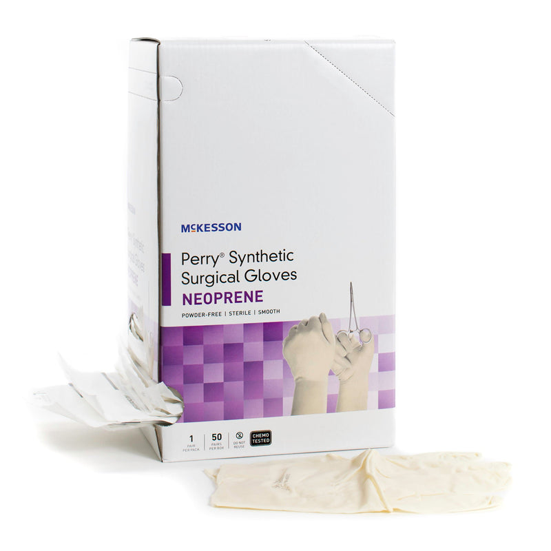 McKesson Perry® Polychloroprene Surgical Glove, Size 5.5, Cream