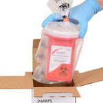 Sharps Recovery System™ Mailback Sharps Collector, 1 Quart, 4½ x 4½ x 7 Inch