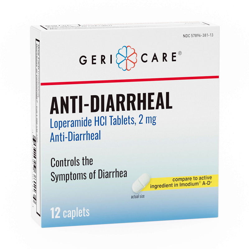 Anti-Diarrheal Geri-Care® 2 mg Strength Caplet 12 per Box