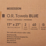 McKesson Sterile Blue O.R. Towel, 17 x 27 Inch