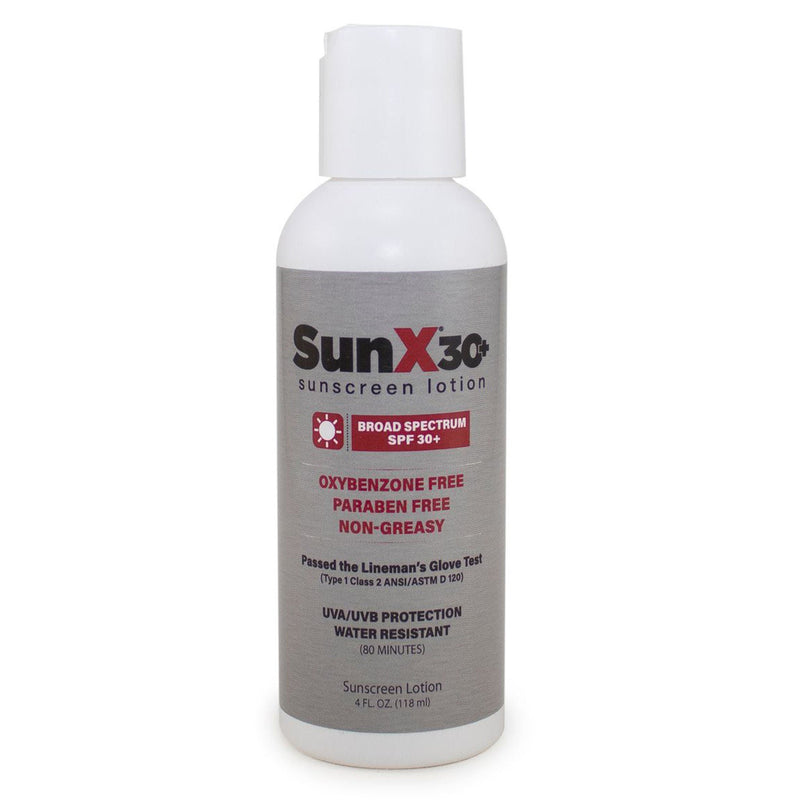 SunX® SPF 30+ Sunscreen, 4-ounce Bottle