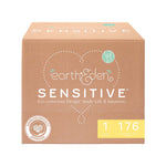 Earth & Eden Sensitive Baby Diapers, Size 1 for Babies Weighing 8 – 14 lbs.