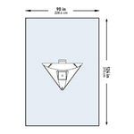 McKesson Sterile Arthroscopic Knee Drape, 90 x 124 Inch