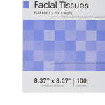 McKesson Facial Tissue, Flat Box, White, Two-Ply