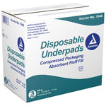 Dynarex® Absorbent Fluff Fill Underpad, 23 x 36 Inch