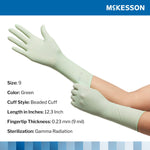 McKesson Perry® Performance Plus Polyisoprene Surgical Glove, Size 9, Green