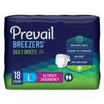 Prevail® Breezers® Ultimate Absorbency Incontinence Briefs, Large