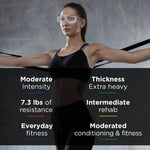 TheraBand® Exercise Resistance Band, Black, 6 Inch x 25 Yard, X-Heavy Resistance
