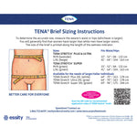 Incontinence Brief TENA Stretch™ Plus Adult Large / X-Large Unisex Disposable Moderate Absorbency