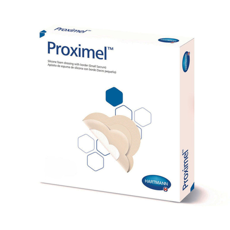 Foam Dressing Proximel® 3 X 3 Inch With Border Waterproof Film Backing Silicone Adhesive Square Sterile