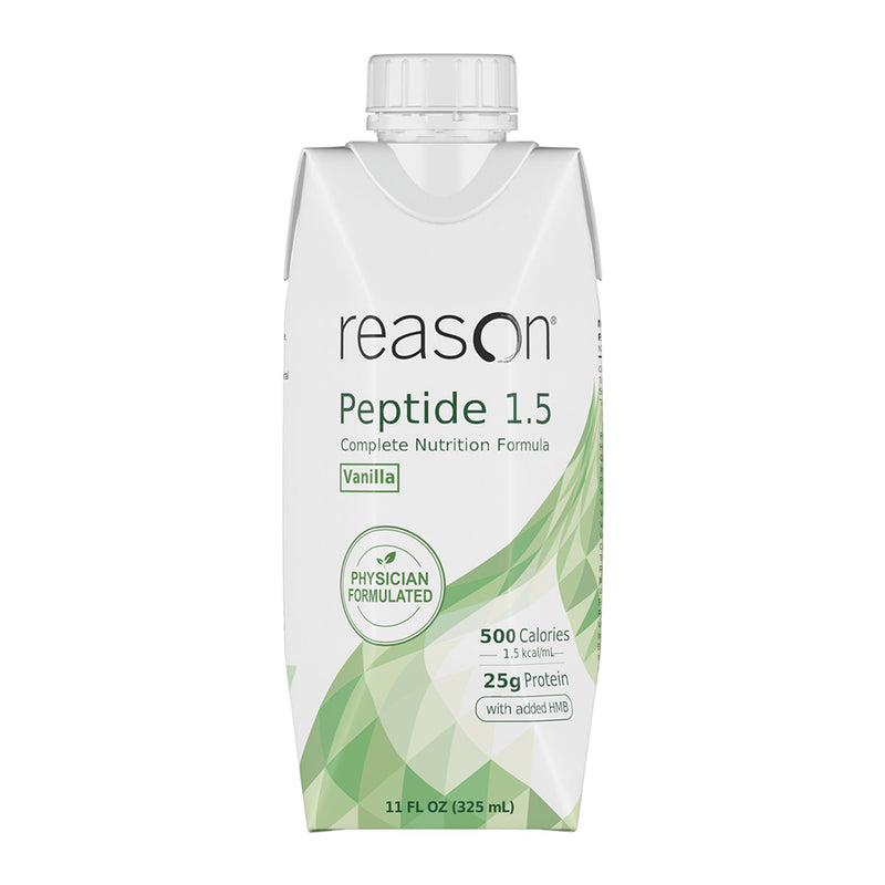 Oral Supplement Reason® 1.5 Vanilla Flavor Liquid 11 oz. Carton
