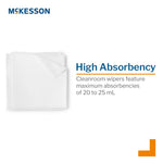 McKesson Cleanroom Wipe ISO Class 5, White, Sterile, Disposable, 12 x 12 Inch