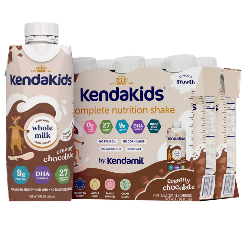 Pediatric Oral Supplement Kendakids® Vita-Boost Shake Creamy Chocolate Flavor 8 oz. Carton Liquid Vitamins / Minerals