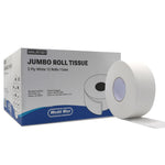 Toilet Tissue Medd Max White 2-Ply Jumbo Size Cored Roll Continuous Sheet 3-1/2 Inch X 1000 Foot