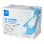 General Purpose Drape Medline Poly Lined Towel Drape 18 W X 26 L Inch Sterile