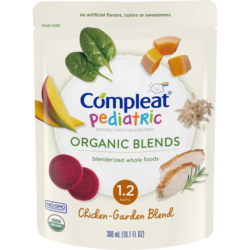 Compleat® Pediatric Organic Blends Tube Feeding Formula, Chicken-Garden, Non-GMO